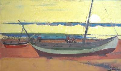 Beached Sailboats