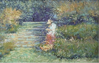 Flower Girl by C James Frazier - Auction record, sale price, and art valuation. Compare with similar artists and explore comparable artworks.