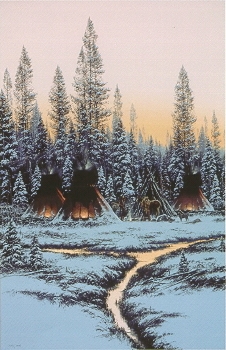 Sunset after a Snowfall