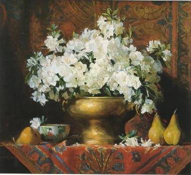 Azaleas and Pears