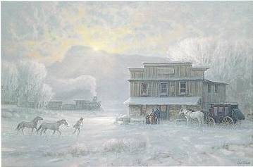 Morning Stage for Santa Fe