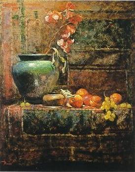 Verdigris With Plums