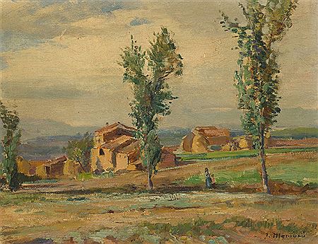 "Paisaje con casas"