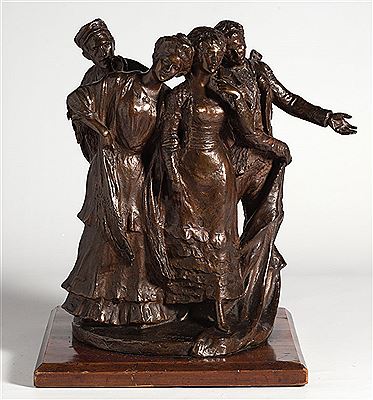 Grupo de majas by Lorenzo Coullaut Valera - Auction record, sale price, and art valuation. Compare with similar artists and explore comparable artworks.