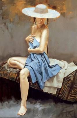 Sample artwork by William Whitaker Jr (1943 - 2018), known for female figure and portrait painting - View similar artists and auction records