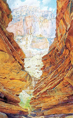 Canyon Window by Merrill Dean Mahaffey - Auction record, sale price, and art valuation. Compare with similar artists and explore comparable artworks.