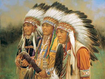Sample artwork by M C Poulsen (Born 1953), known for indian figure, landscape and western genre painting - View similar artists and auction records