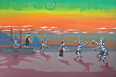 Morning Clown Dancers, 1979