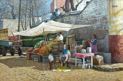 Indian Market Scene