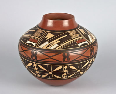Sample artwork by Steve Lucas (Born 1955), known for native american pottery - View similar artists and auction records