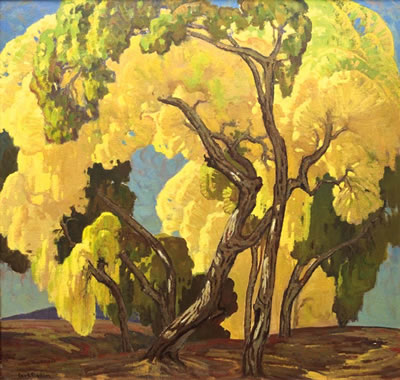 Trees in Autumn by Carl Redin - Auction record, sale price, and art valuation. Compare with similar artists and explore comparable artworks.