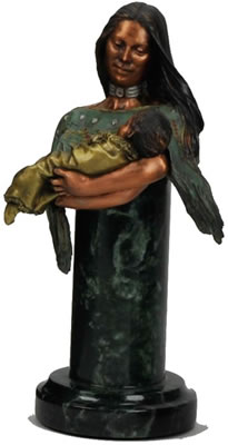 Sample artwork by Christopher A Pardell (Born 1957), known for indians and cowboys on horses sculpture - View similar artists and auction records