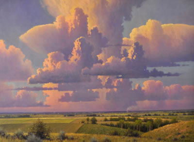 Evening Clouds Above the Plains