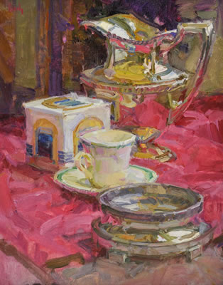 Still Life with Pitcher & Cup by Mark Daily - Auction record, sale price, and art valuation. Compare with similar artists and explore comparable artworks.
