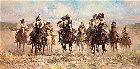 Doing What Cowboys Do by Mark Martensen - Auction record, sale price, and art valuation. Compare with similar artists and explore comparable artworks.