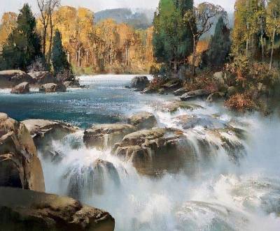 Sunlit Falls