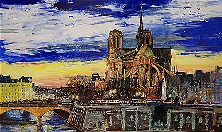 NOTRE DAME by Doug Scott - Auction record, sale price, and art valuation. Compare with similar artists and explore comparable artworks.