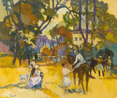 "Le retour au château".