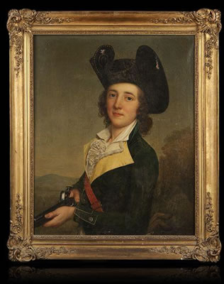 Portrait de Jean-Charles Wittfooth en habit de chasse