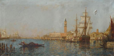 Le palais des Doges et Notre Dame de la Salute depuis le quai des Schiovani by Charles Eugene Cousin - Auction record, sale price, and art valuation. Compare with similar artists and explore comparable artworks.