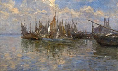 Bateaux au port by Léon Barillot - Auction record, sale price, and art valuation. Compare with similar artists and explore comparable artworks.