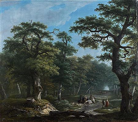 Scène de chasse à courre