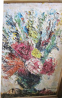 Bouquet by Nuvart Bedrossian - Auction record, sale price, and art valuation. Compare with similar artists and explore comparable artworks.