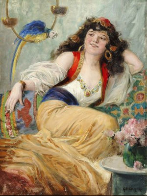 L'ORIENTALE AU PERROQUET