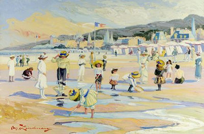 Sample artwork by Martin Lindenau (Born 1948), known for landscape, figure, genre - View similar artists and auction records