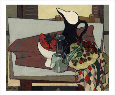 NATURE MORTE AUX FRAISES