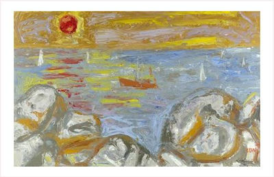 Sample artwork by Jean Couty (1907 - 1991), known for abstract, impasto painting - View similar artists and auction records