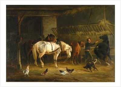 CHEVAUX A L'ECURIE