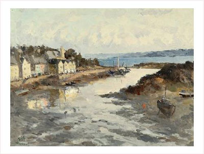 Treboul temps couvert by Claude Bils - Auction record, sale price, and art valuation. Compare with similar artists and explore comparable artworks.