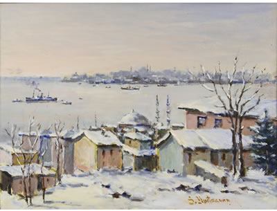 Winter In Istanbul by Ismet Yurtseven - Auction record, sale price, and art valuation. Compare with similar artists and explore comparable artworks.