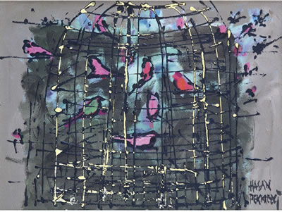 Sample artwork by Hasan Pekmezci (Born 1945), known for painting - View similar artists and auction records