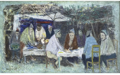 Sample artwork by Mustafa Esirkus (1921 - 1989), known for painting - View similar artists and auction records