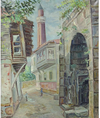 Sample artwork by Abdullah Cizgen (1911 - 1987), known for paintings - View similar artists and auction records