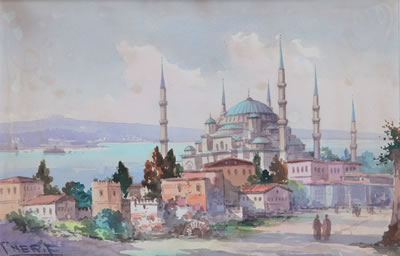 Sample artwork by Serif Renkgorur (1887 - 1947), known for painting - View similar artists and auction records