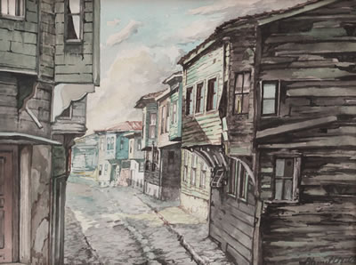 Old Street in Istanbul