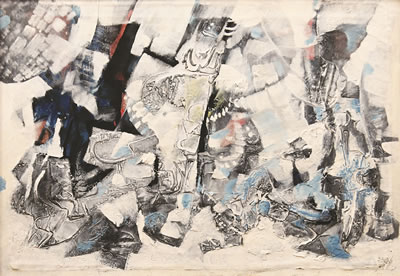 Sample artwork by Sadan Bezeyis (Born 1926), known for paintings - View similar artists and auction records
