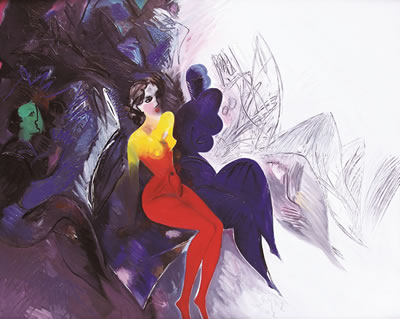 Sample artwork by Mustafa Ayaz (Born 1938), known for paintings - View similar artists and auction records