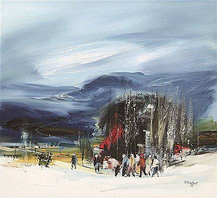 Sample artwork by Zeki Serbest (Born 1946), known for painting - View similar artists and auction records