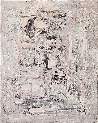 Abstract composition by Hasan Kavruk - Auction record, sale price, and art valuation. Compare with similar artists and explore comparable artworks.