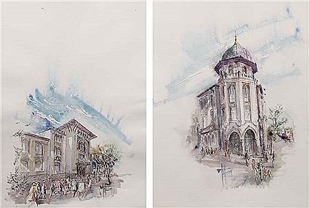 'Ankara Palas Hotel' and 'Tekel Building' (2) by Vahap Taskinsoy - Auction record, sale price, and art valuation. Compare with similar artists and explore comparable artworks.