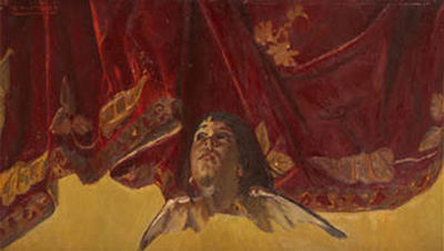 Sample artwork by Baldomero Romero Ressendi (1922 - 1977), known for expressive still life, hanging game, figure and genre painting - View similar artists and auction records