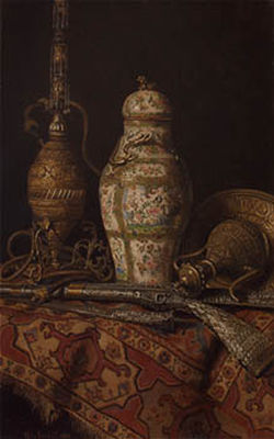 "Bodegón oriental con tapiz" by Max Scholz - Auction record, sale price, and art valuation. Compare with similar artists and explore comparable artworks.