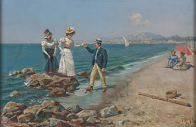 "Paseo en la playa"
