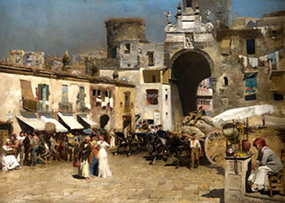 Sample artwork by Paul Wilhelm Keller-Reutlingen (1854 - 1920), known for figure and landscape painting, rural genre - View similar artists and auction records