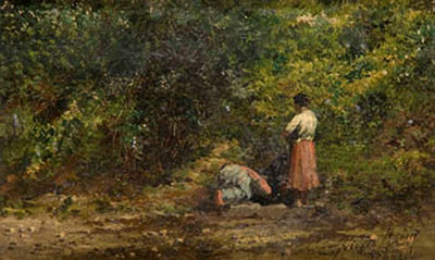 Personajes en el campo