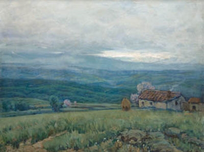 Sample artwork by Joaquin Vancells Y Vieta (1866 - 1942), known for mountain landscape painting, treescapes - View similar artists and auction records